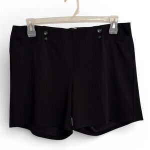 Retrology Black High-Waisted Sailor Shorts - Size XL (16-18)